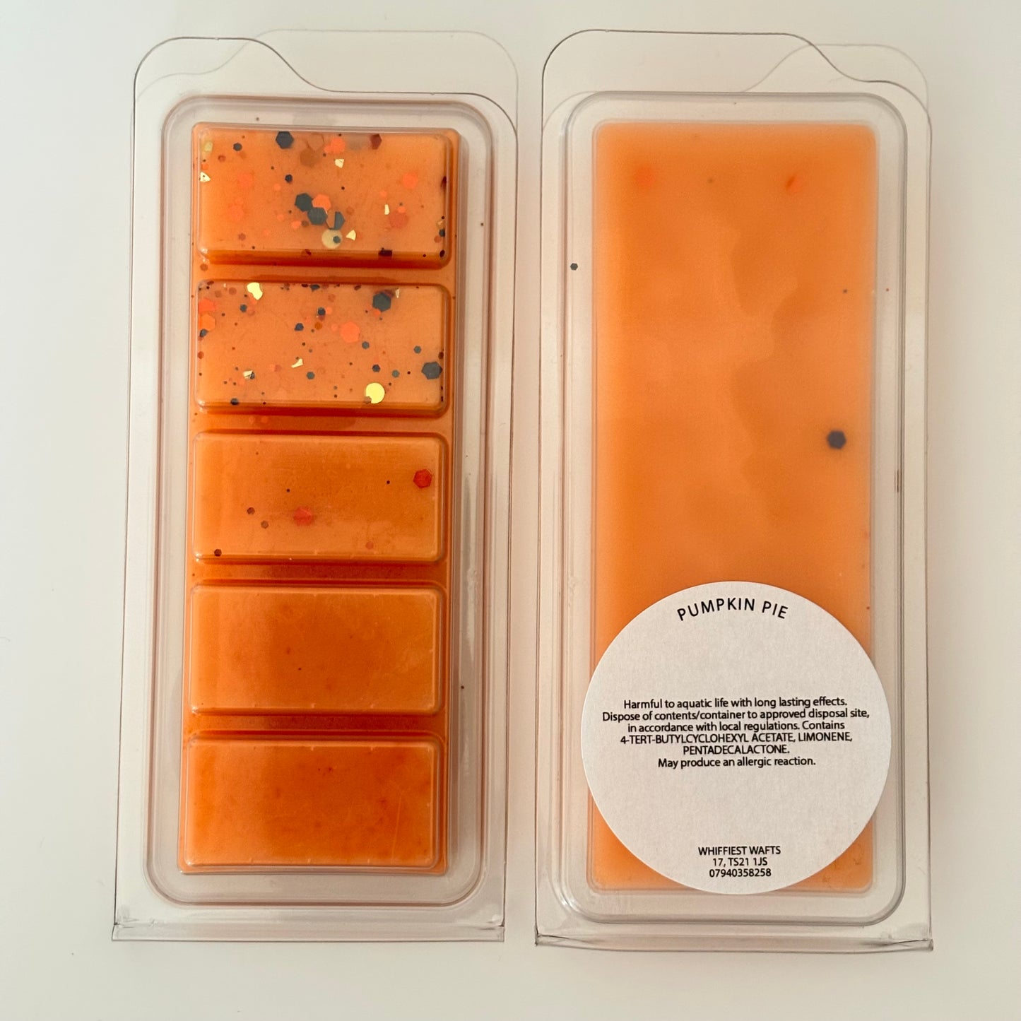 MELTS THAT MATTER - Pumpkin Pie Scented Wax Melt Snap Bar