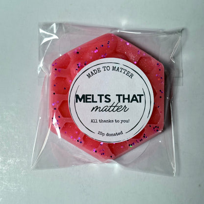 MELTS THAT MATTER -FAB CHERRY Scented Wax Melt Honeycomb